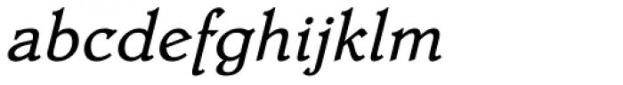 Dutch Mediaeval Book Italic Font LOWERCASE