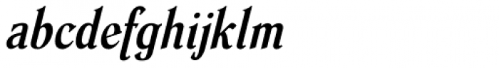 Dutch Mediaeval Cond Bold Italic Font LOWERCASE