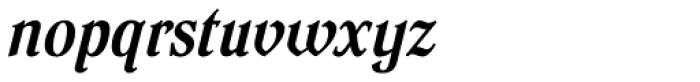 Dutch Mediaeval Cond Bold Italic Font LOWERCASE