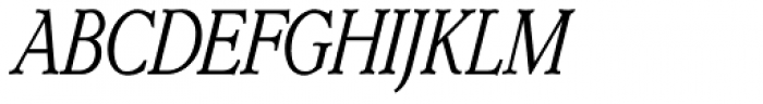Dutch Mediaeval Cond Italic Font UPPERCASE