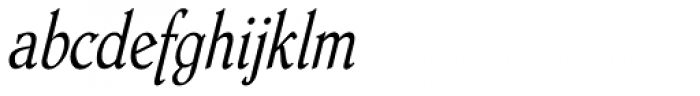 Dutch Mediaeval Cond Italic Font LOWERCASE