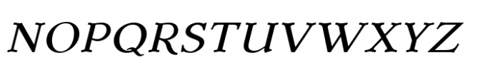 Dutch Mediaeval Italic OsF Font LOWERCASE