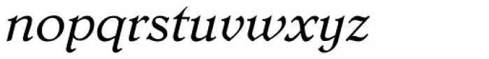 Dutch Mediaeval Italic Pro Font LOWERCASE