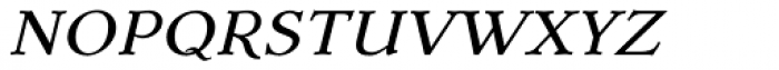Dutch Mediaeval SCOsF Italic Font LOWERCASE