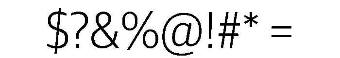 Duplex Sans Light Font OTHER CHARS