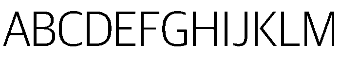 Duplex Sans Light Font UPPERCASE