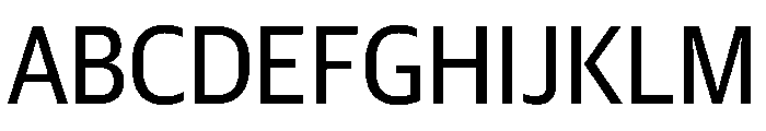 Duplex Sans Regular Font UPPERCASE
