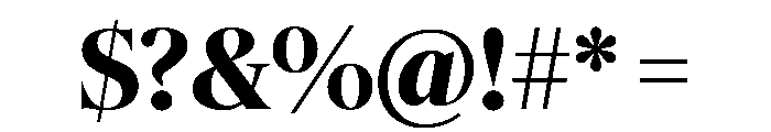 Duplex Serif Bold Font OTHER CHARS