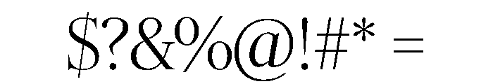 Duplex Serif Light Font OTHER CHARS