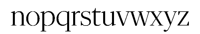 Duplex Serif Light Font LOWERCASE