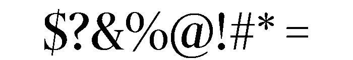 Duplex Serif Regular Font OTHER CHARS