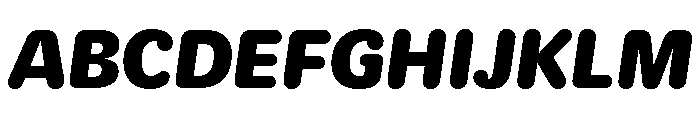 Duplicate Round Black Italic Font UPPERCASE