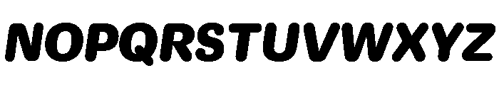 Duplicate Round Black Italic Font UPPERCASE