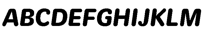 Duplicate Round Bold Italic Font UPPERCASE