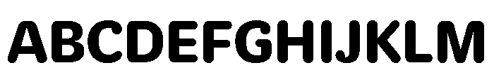 Duplicate Round Bold Font UPPERCASE