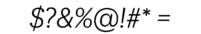 Duplicate Round Light Italic Font OTHER CHARS