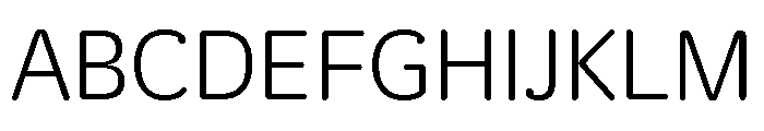 Duplicate Round Light Font UPPERCASE