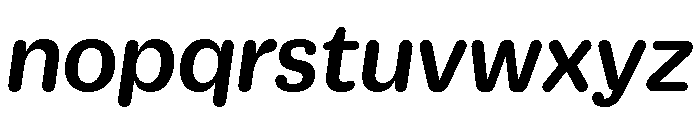 Duplicate Round Medium Italic Font LOWERCASE
