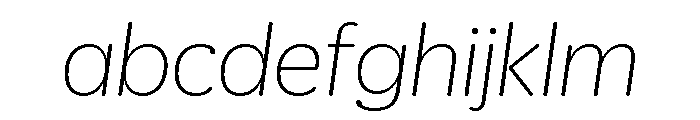 Duplicate Round Thin Italic FONT