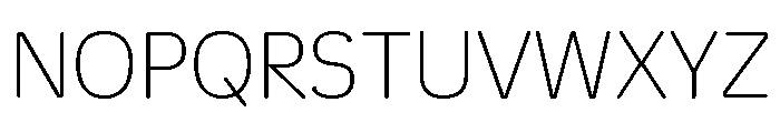 Duplicate Round Thin Font UPPERCASE