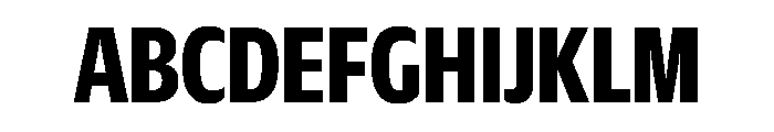 Duplicate Sans Condensed Bold Font UPPERCASE