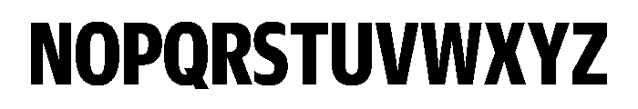 Duplicate Sans Condensed Bold Font UPPERCASE