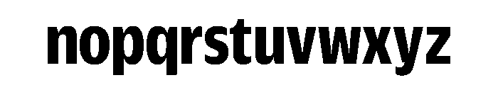 Duplicate Sans Condensed Bold Font LOWERCASE