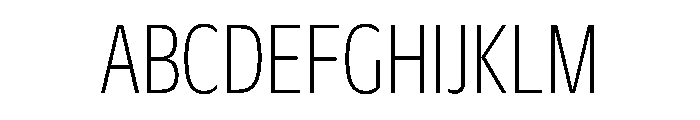 Duplicate Sans Condensed Thin Font UPPERCASE