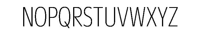 Duplicate Sans Condensed Thin Font UPPERCASE