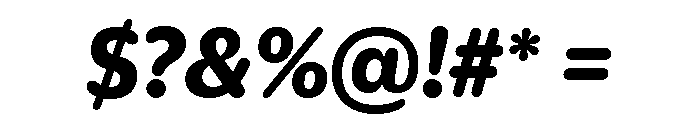 Duplicate Soft Bold Italic Font OTHER CHARS