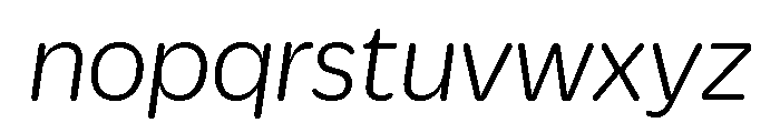 Duplicate Soft Light Italic Font LOWERCASE
