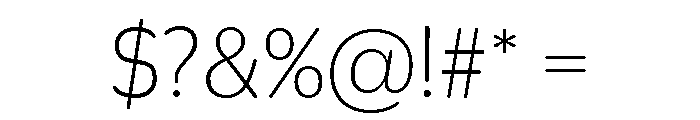 Duplicate Soft Thin Font OTHER CHARS