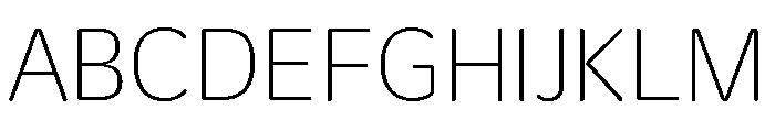 Duplicate Soft Thin Font UPPERCASE