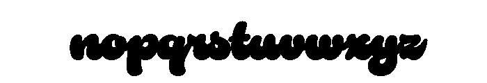 Duckie Regular Font LOWERCASE