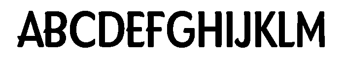 Dundee Condensed Bold Font UPPERCASE
