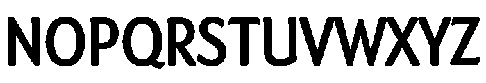 Dundee Condensed Bold Font UPPERCASE