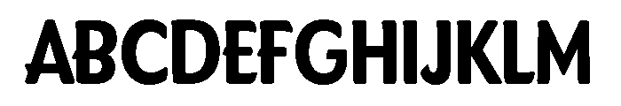 Dundee Condensed Extra Bold Font UPPERCASE