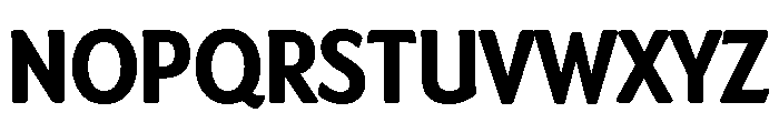 Dundee Condensed Extra Bold Font UPPERCASE
