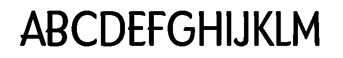 Dundee Condensed Medium Font UPPERCASE