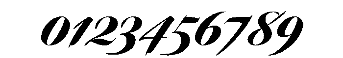Dunhill Script Black Font OTHER CHARS