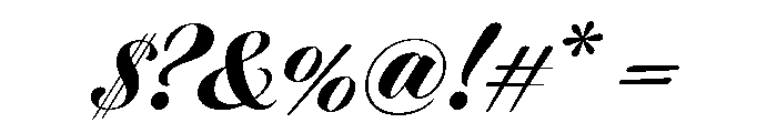 Dunhill Script Black Font OTHER CHARS