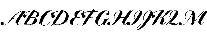 Dunhill Script Black Font UPPERCASE
