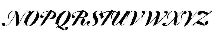 Dunhill Script Black Font UPPERCASE