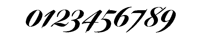 Dunhill Script Bold Font OTHER CHARS