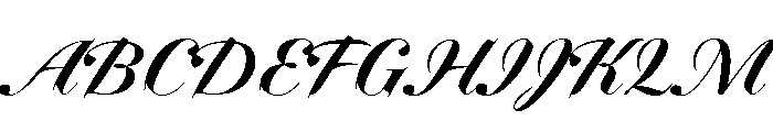 Dunhill Script Bold Font UPPERCASE
