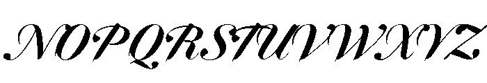 Dunhill Script Bold Font UPPERCASE