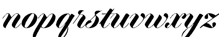 Dunhill Script Bold Font LOWERCASE