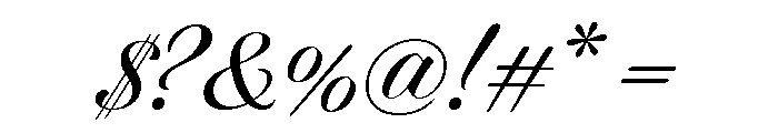 Dunhill Script Light Font OTHER CHARS