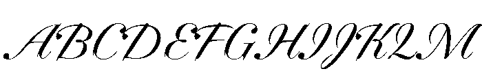 Dunhill Script Light Font UPPERCASE