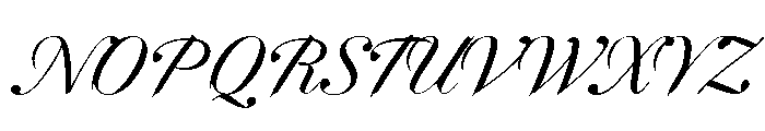 Dunhill Script Light Font UPPERCASE